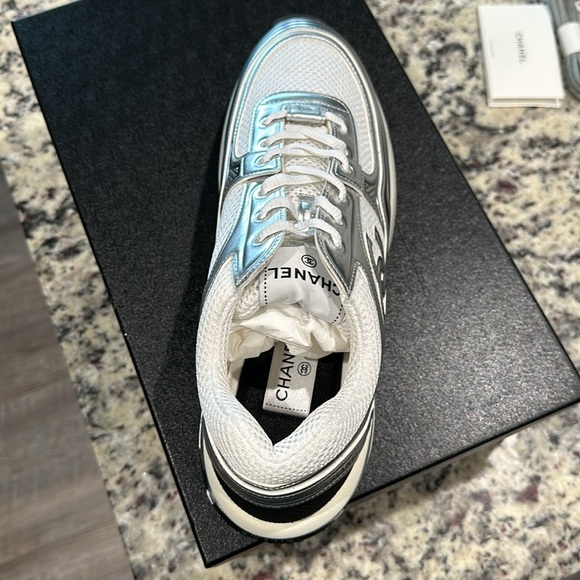 Silver Chanel Runners never worn - Picture 4 of 9